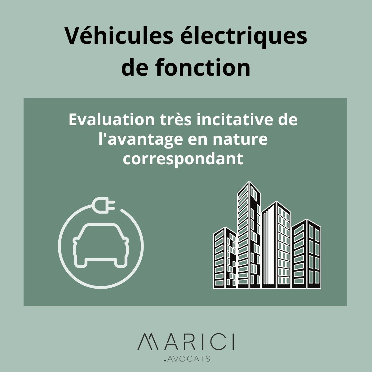 Véhicule de fonction électrique & Avantage en nature MARICI Avocats Paris